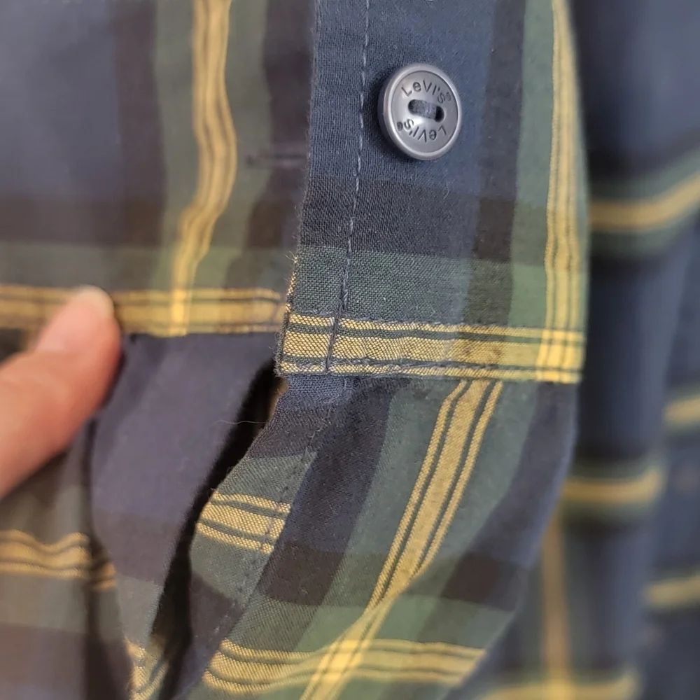 Levi's Mens Career‎ Casual Button Front Shirt Size Large